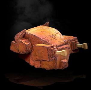 Lava Chicken from A Minecraft Movie, 3D STL Model Prop