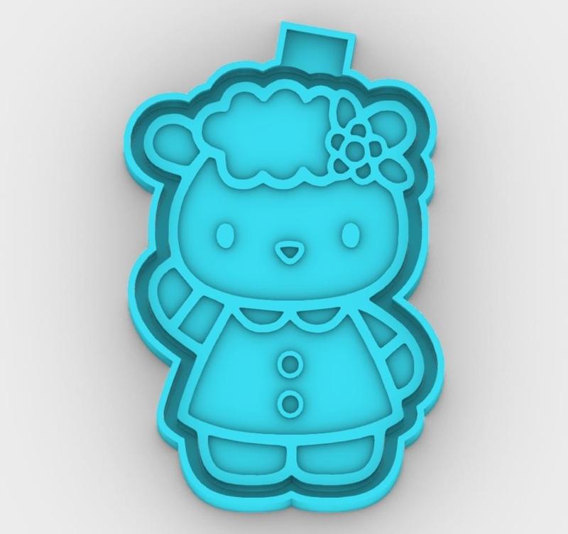 Fifi from Hello Kitty - freshie mold - STL for silicone mold