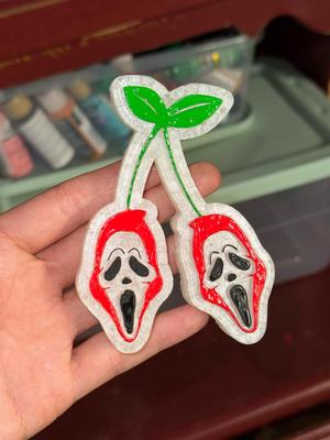 Ghostface Scream Cherries Freshie Mold - 3D Model Mold Box for Silicone Freshie Moulds