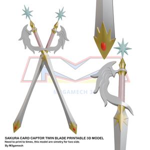Sakura Card Captor Twin Blade 3D Printable fanart