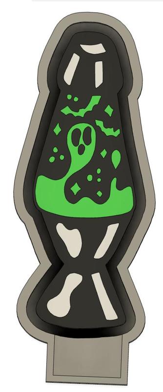 Ghostie Lava Lamp Car Freshie Silicone Mold Housing
