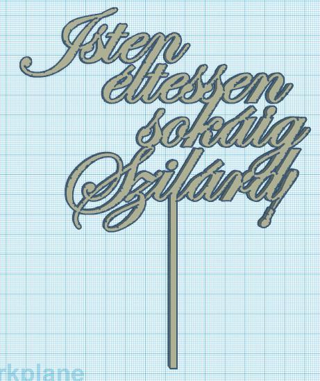 Isten éltessen sokáig Szilard - Cake topper
