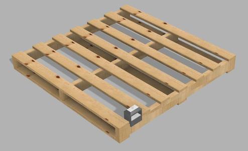 Skid Pallet Stringer Board Spacer Tool Jig