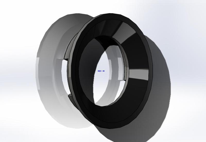 Funnel for carob coffee maker