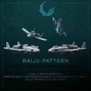 Raiju-Pattern Multi-Role Attack Aircraft