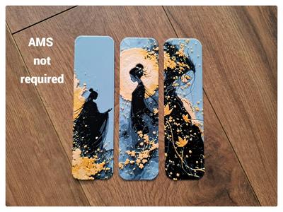 Fantasy Japanese Style golden bookmark set