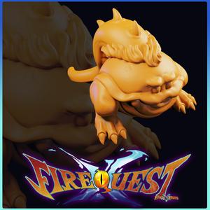 Onion Dragon, Fire Quest II Miniature/Statue - Pre-Supported