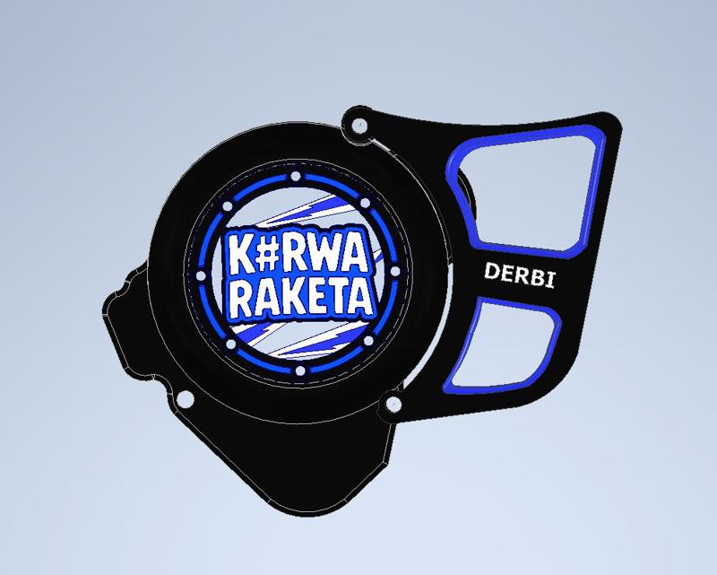 ignition cover derbi euro3 (flywheel cover)  "k#rwa raketta"
