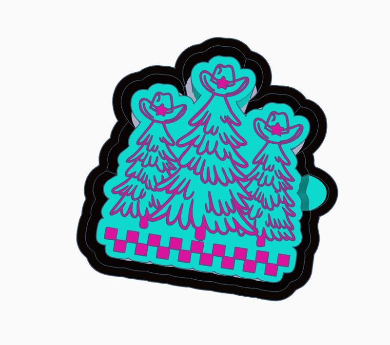 Cowboy Christmas Trees