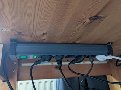 Under-Desk Power Strip Bracket – 58×41 mm Fit