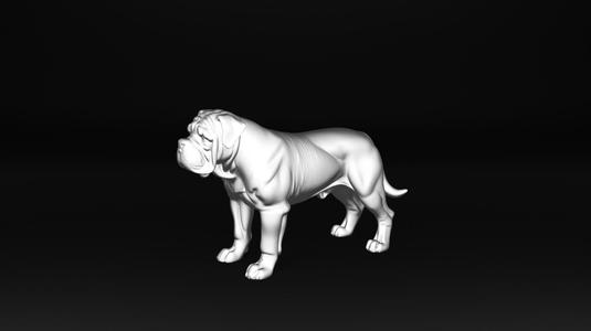 Giant Massive Dog 3D Model - Realistic STL for 3D Printing
