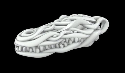 Cocodrile Head Pendant
