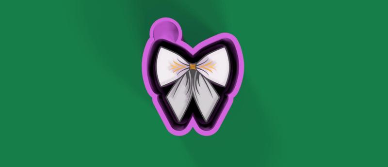 Bow Freshie Mold for silicone casting 6