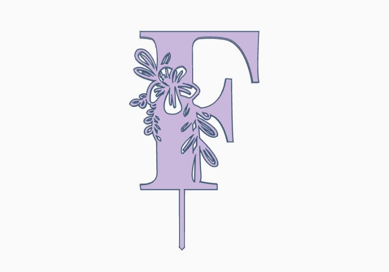 topper letter F
