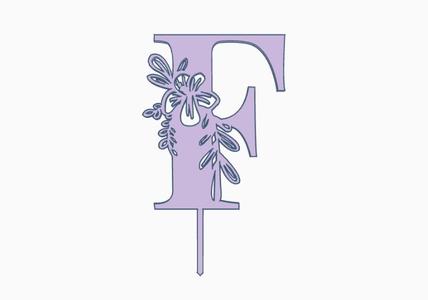 topper letter F