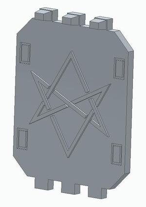 30k Dark Angels Land Raider Door - Hexagrammaton