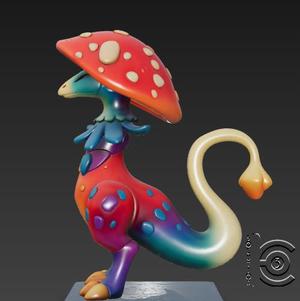Mushroom Dragon - Forest Guardian of Spores