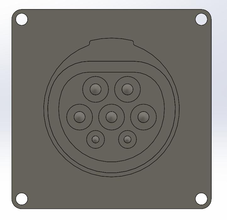 Mennekes Type 2 Inlet Female - Electric Vehicle Charging Connector
