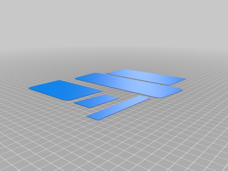 3D Sets Landy Hardtop Glass Templates