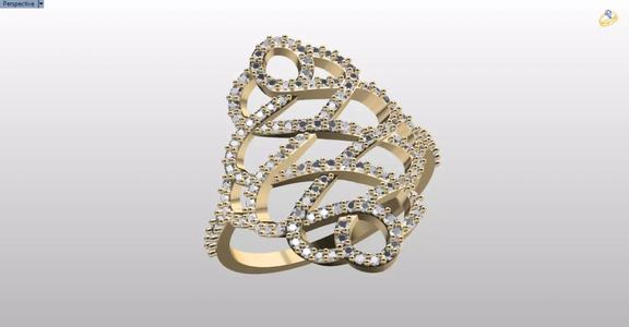 patterned jewelry ring