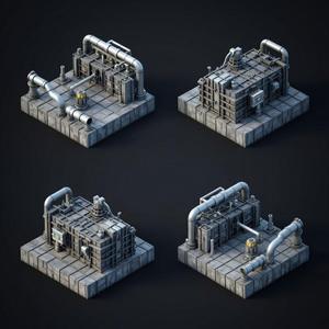 Sci-Fi Modular Power Cores