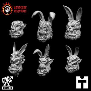Space Orcs Easter Bunny Heads