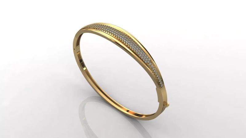 STL 3DM Diamond With Stone Womens Bracelets Women Bracelet