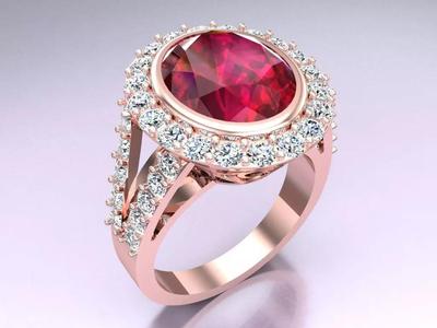 Oval Stone Ring - Womens Rings - N3490