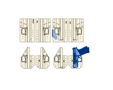 Glock 43X Sidecar Holster Mold with Trimjigg (Mag Separate)