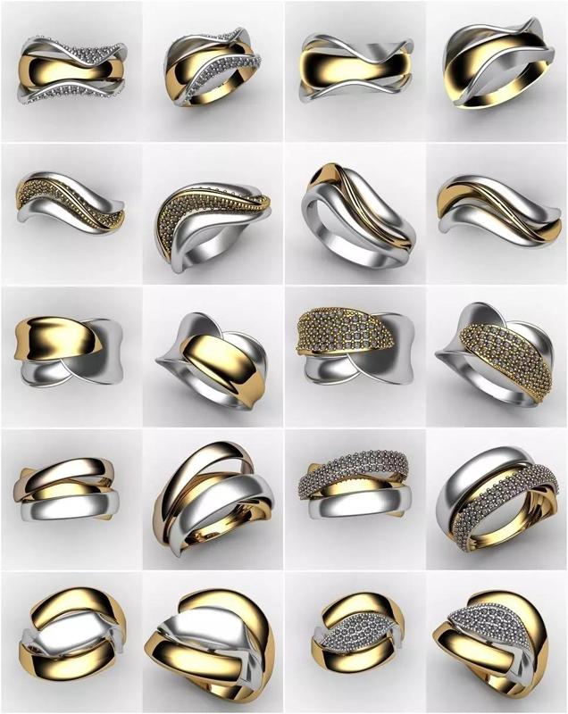 5 Ring Stones - 5 Rings Without stones