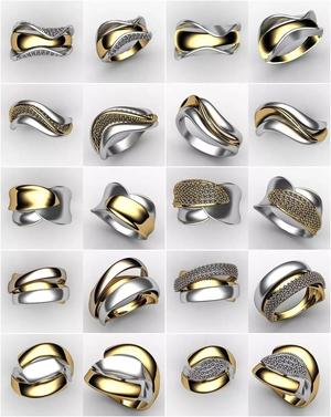 5 Ring Stones - 5 Rings Without stones