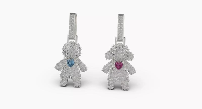 boy and girl pendant for mothers day