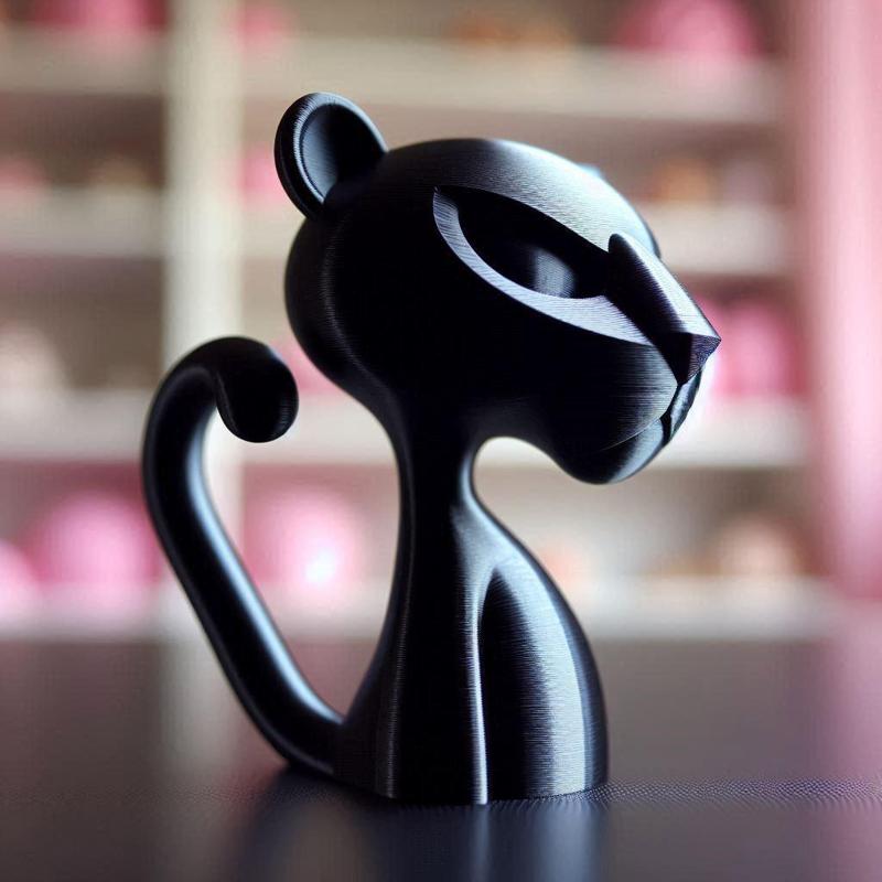 Pink Panther 3D Print Showpiece – Cartoon Figurine Sculpture