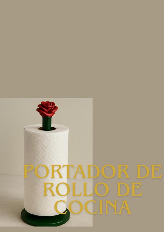 Stylish Floral Kitchen Roll Holder