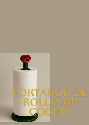 Stylish Floral Kitchen Roll Holder