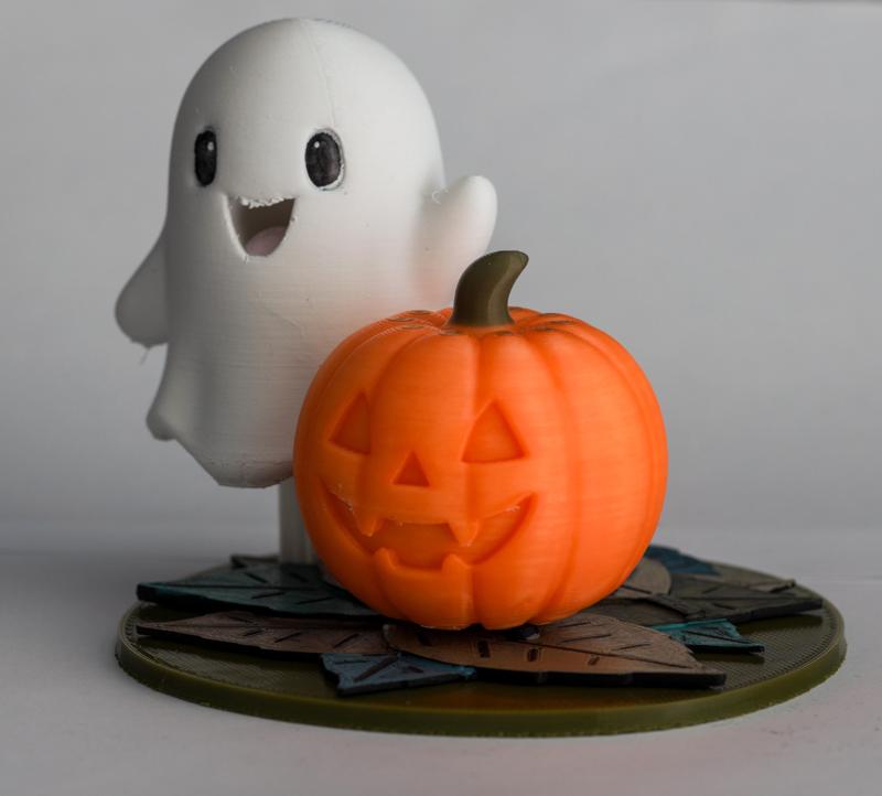 Ghost and Pumpkin Halloween decoration