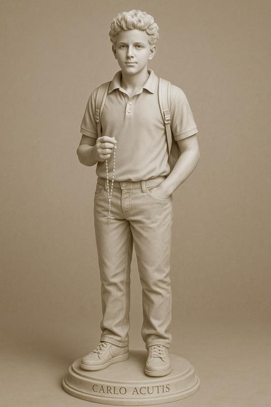Saint Carlo Acutis – 3D Printable Renaissance-style Statue