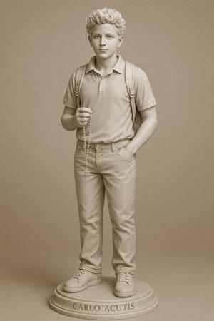 Saint Carlo Acutis – 3D Printable Renaissance-style Statue