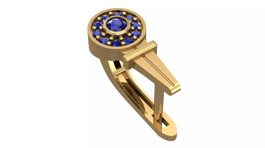 Golden Elegance Meets Blue Passion - Earring Collection--DL24--