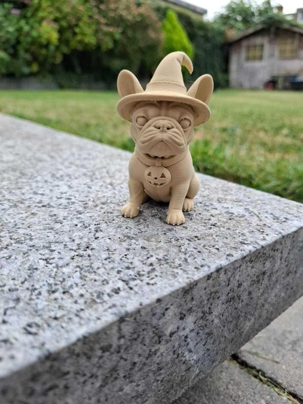 Witchy Frenchie Pup (Halloween Figurine)