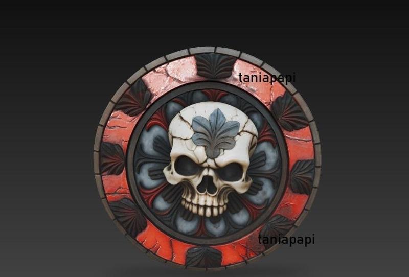Skull 3d coin