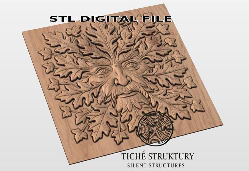 Green Man – Celtic Forest Spirit – 3D STL Model