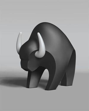 🐂 Bull - 3D Figure