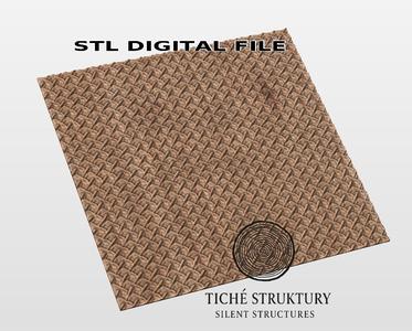 Geometric Woven Pattern – Ornamental Texture – 3D STL Model