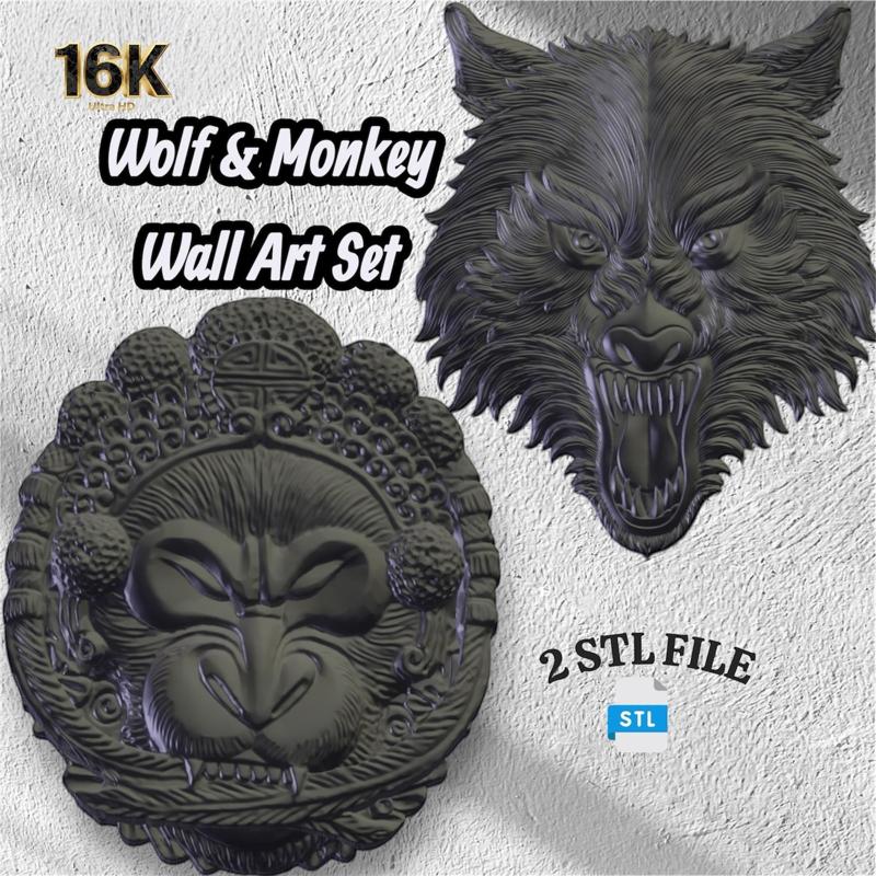 Wolf and Monkey