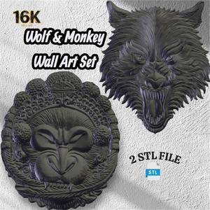 Wolf and Monkey