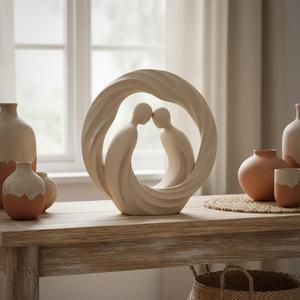 Eternal Circle Lovers Sculpture