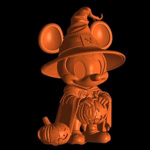 mickey mouse hallowen figure