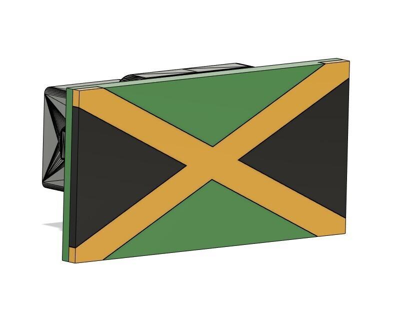 Jamaican Flag Hitch Cover