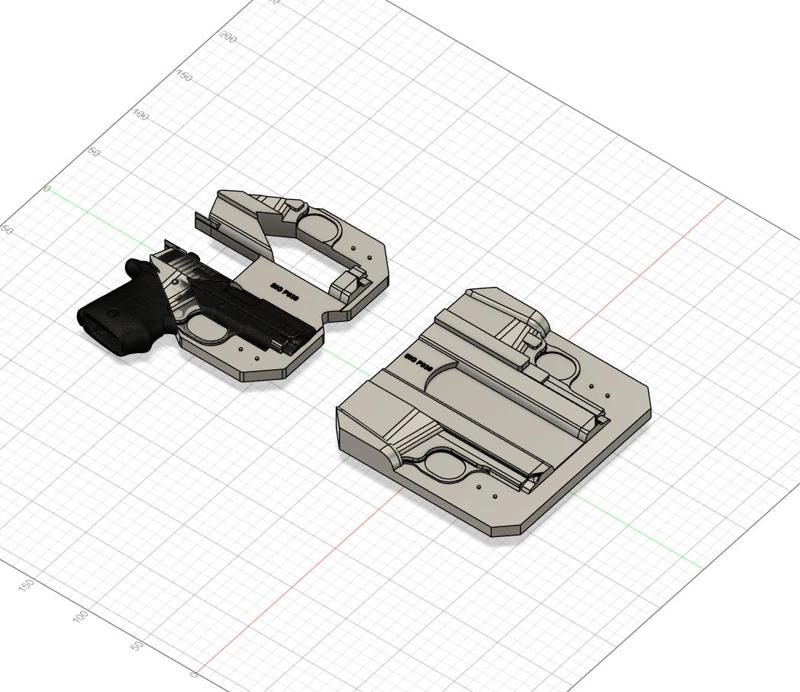 Sig Sauer P938 Split Mold with TrimJigg